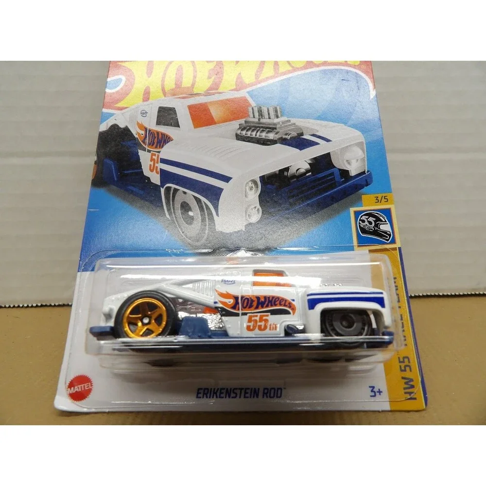 Hot Wheels Erikenstein Rod 2022 HW 55 Race Team 1:64 Diecast Custom Rod Gold